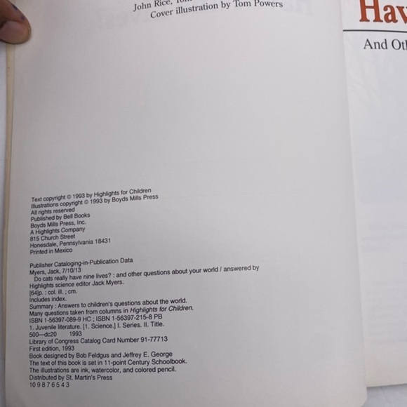 Do Cats Really Have Nine Lives? By Jack Myers 1993 - Picture 7 of 7